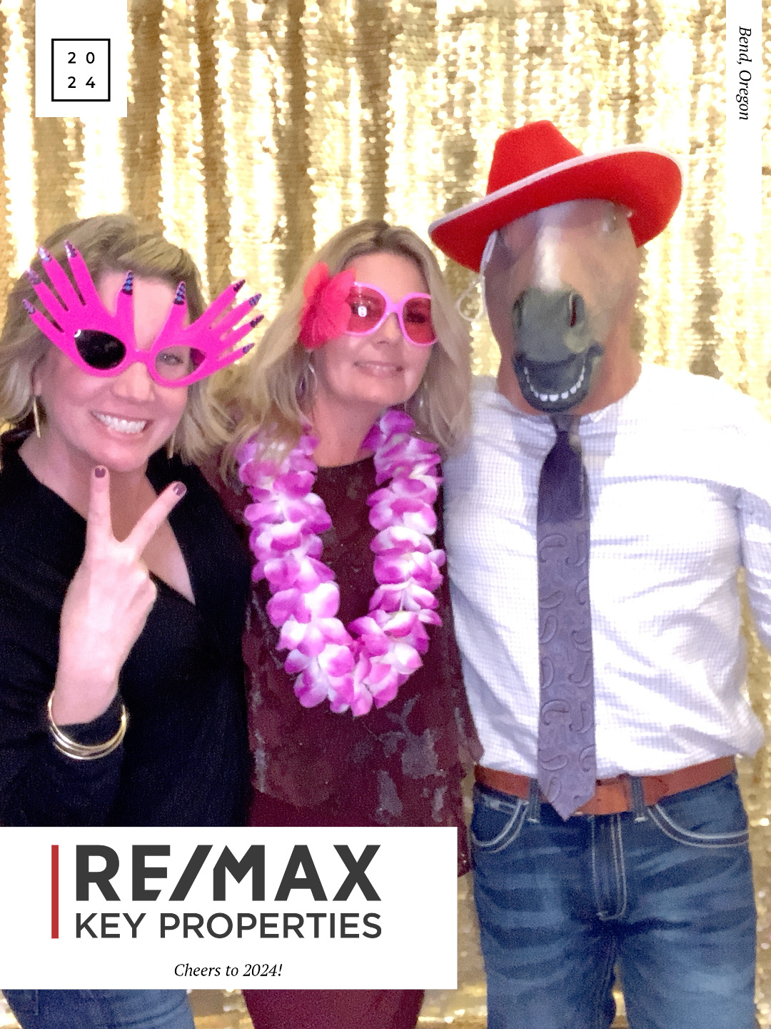 Real estate branded digital photo frame overlay for RE/MAX Key Properties